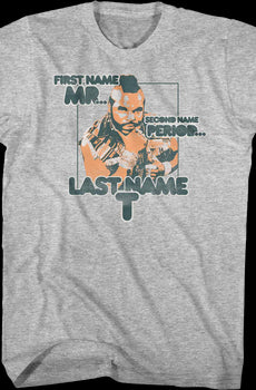 Spell Check Mr. T Shirt