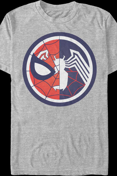 Spider-Man and Venom Logos Marvel Comics T-Shirtmain product image
