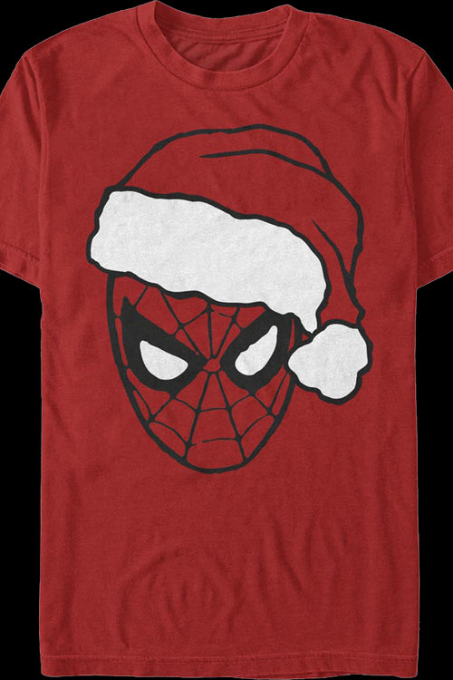 Spider-Man Santa Claus Hat Marvel Comics T-Shirtmain product image