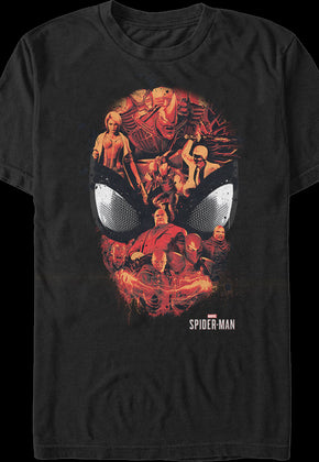 Spider-Man Villains Mask Marvel Comics T-Shirt