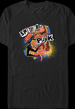 Spider-Punk Guitar Marvel Comics T-Shirt