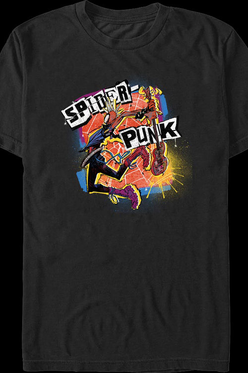 Spider-Punk Guitar Marvel Comics T-Shirtmain product image