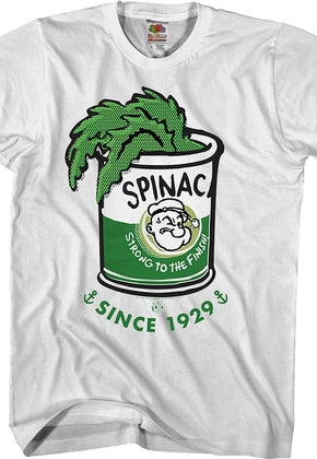 Spinach Strong To The Finish Popeye T-Shirt