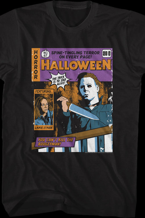Spine-Tingling Comic Book Cover Halloween T-Shirtmain product image