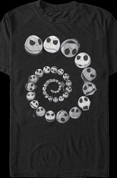 Spiraling Skellington Nightmare Before Christmas T-Shirt
