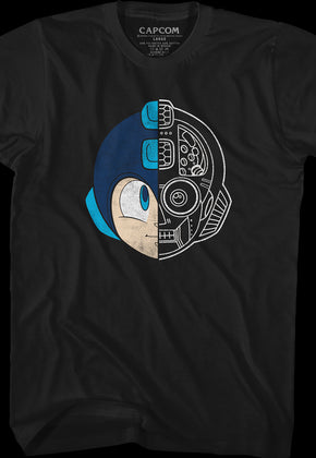 Split Face Mega Man T-Shirt