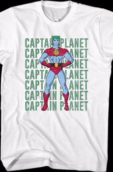 Stacked Logo Captain Planet T-Shirt
