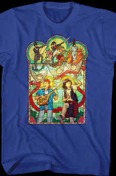 Stained Glass Bill and Ted's Excellent Adventure T-Shirt