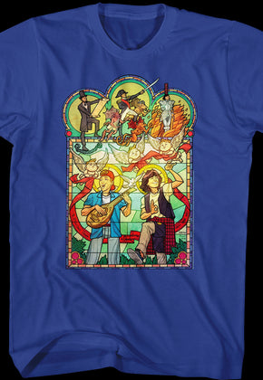 Stained Glass Bill and Ted's Excellent Adventure T-Shirt