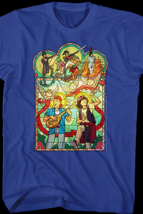 Stained Glass Bill and Ted's Excellent Adventure T-Shirtmain product image
