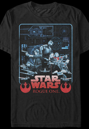 Star Wars Rogue One Blueprint T-Shirt