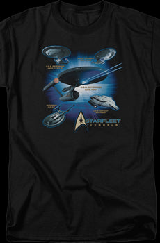 Starfleet Vessels Star Trek T-Shirt