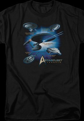 Starfleet Vessels Star Trek T-Shirt