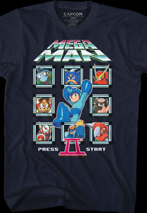 Start Screen Mega Man II T-Shirt