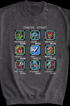 Start Screen Mega Man Sweatshirt