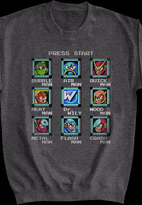 Start Screen Mega Man Sweatshirt