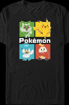 Starter Squares Pokemon T-Shirt