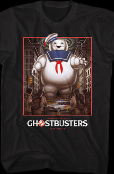 Stay Puft Marshmallow Man vs Ghostbusters T-Shirt