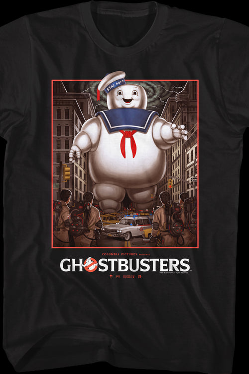 Stay Puft Marshmallow Man vs Ghostbusters T-Shirtmain product image