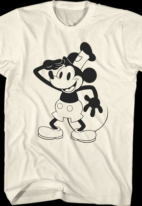 Steamboat Willie Salute Disney T-Shirt