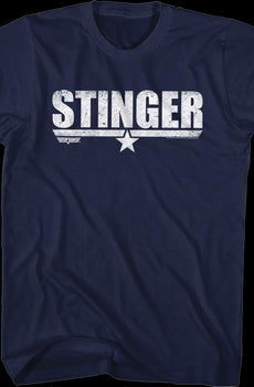 Distressed Stinger Top Gun T-Shirt