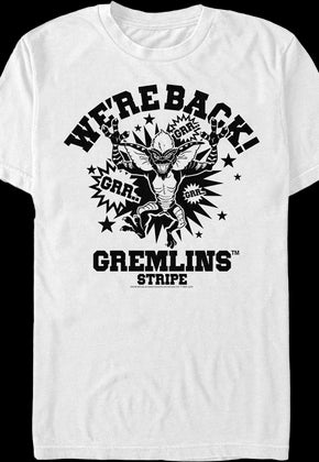 Stripe We're Back Gremlins T-Shirt
