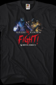 Sub-Zero vs Scorpion Mortal Kombat X T-Shirt