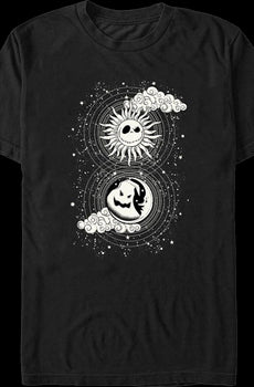 Moon & Sun Tarot Card Nightmare Before Christmas T-Shirt