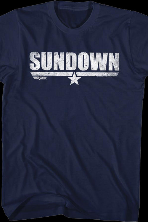 Distressed Sundown Top Gun T-Shirtmain product image