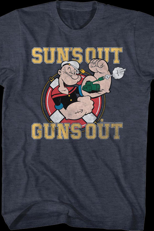 Sun's Out Guns Out Popeye T-Shirtmain product image