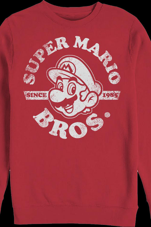 Super Mario Bros. Distressed Since 1985 Nintendo Sweatshirtmain product image