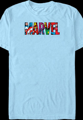 Superheroes Logo Marvel Comics T-Shirt