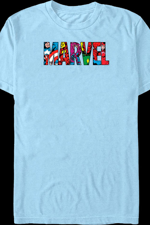 Superheroes Logo Marvel Comics T-Shirtmain product image