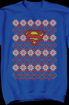 Superman Ugly Faux Knit DC Comics Sweatshirt