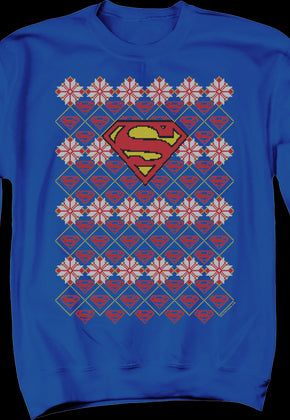 Superman Ugly Faux Knit DC Comics Sweatshirt