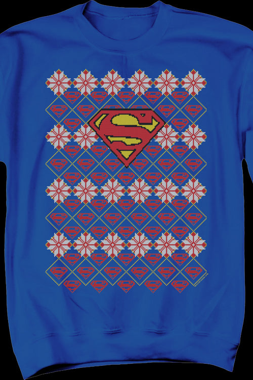Superman Ugly Faux Knit DC Comics Sweatshirtmain product image