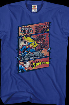 Superman vs General Zod DC Comics T-Shirt