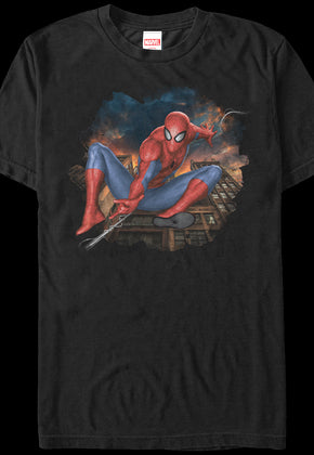 Swinging Into Action Spider-Man T-Shirt