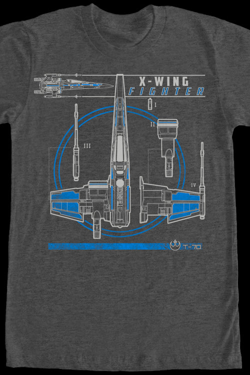 T-70 X-Wing Fighter Star Wars T-Shirtmain product image