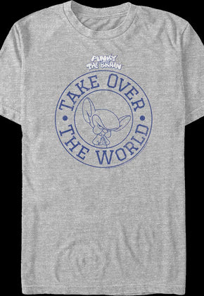 Take Over The World Circle Pinky And The Brain T-Shirt