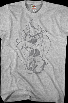 Taz Sketch Looney Tunes T-Shirt