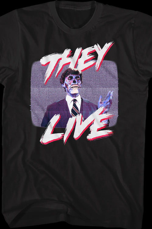 Television Static They Live T-Shirtmain product image
