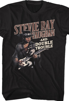Texas Flood Pic Stevie Ray Vaughan and Double Trouble T-Shirt