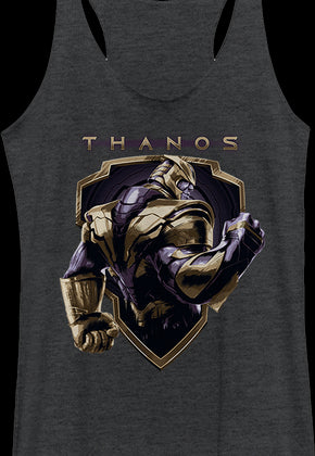 Ladies Thanos Shield Avengers Racerback Tank Top