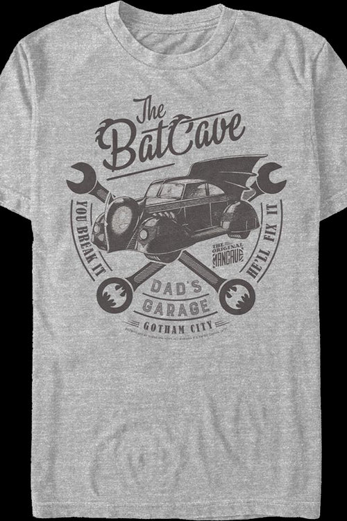 The Batcave Dad's Garage Batman DC Comics T-Shirtmain product image