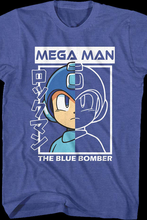 The Blue Bomber Outline Mega Man T-Shirtmain product image