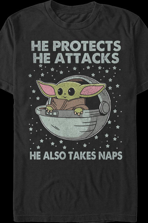 The Child Naps The Mandalorian Star Wars T-Shirtmain product image