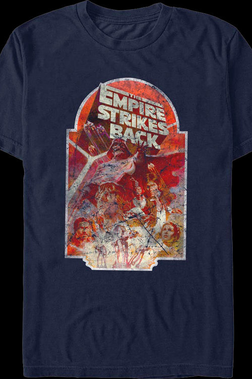 The Empire Strikes Back Distressed Poster Star Wars T-Shirtmain product image