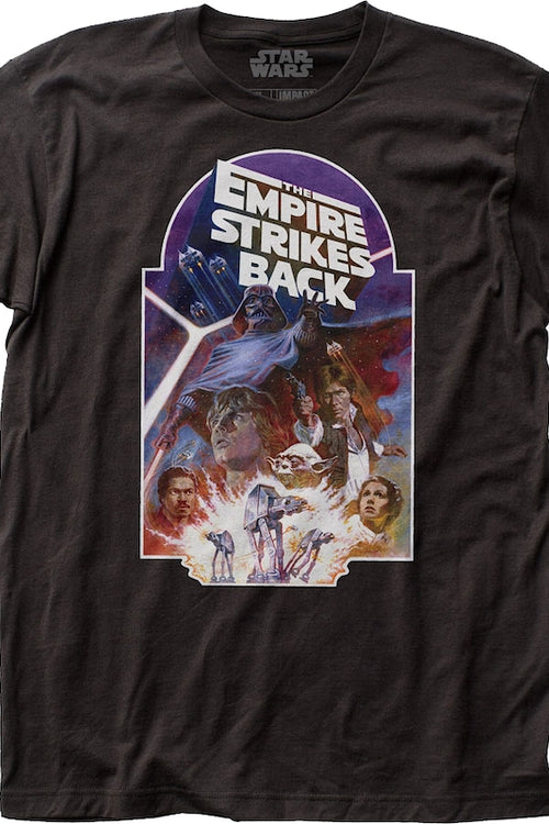Black The Empire Strikes Back Vintage Poster Star Wars T-Shirtmain product image