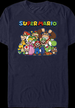 The Gang's All Here Super Mario Bros. T-Shirt